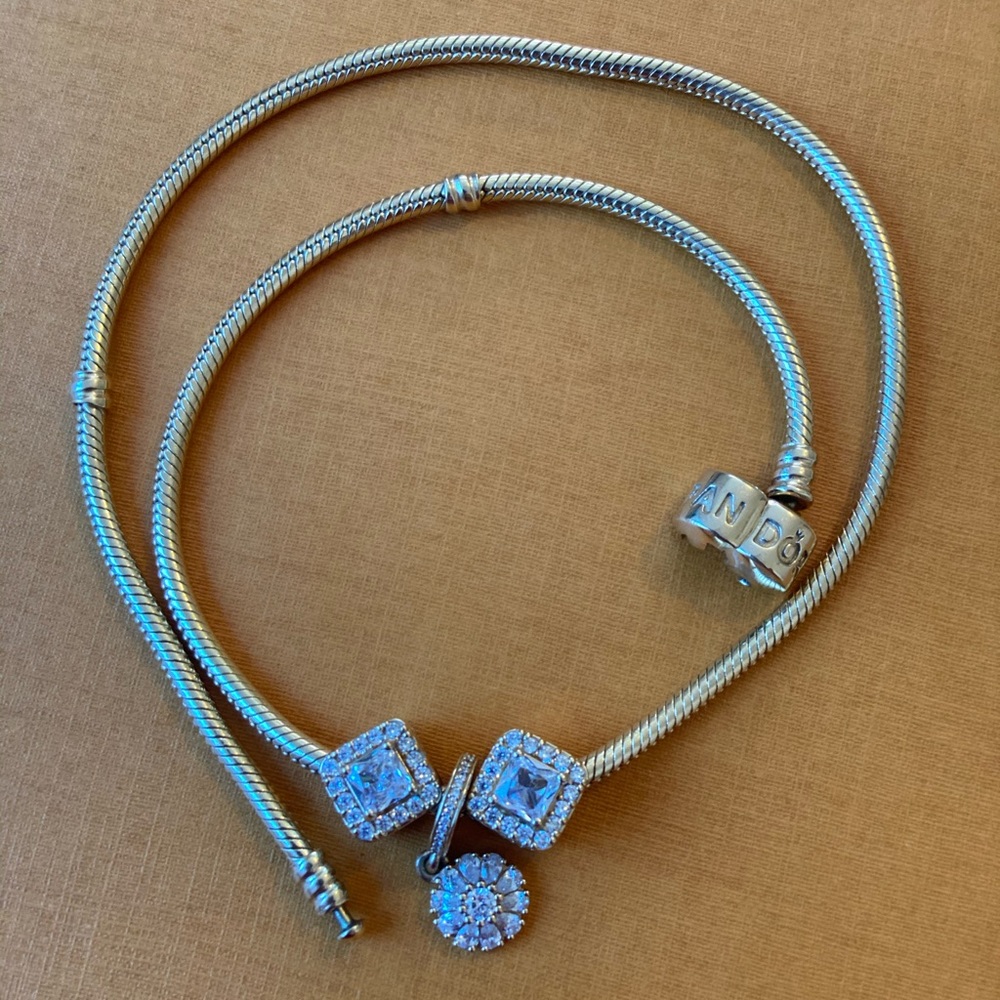 14k Solid Gold Pandora necklace